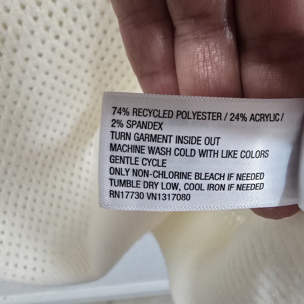 Universal Thread White Knit Half Zip Pullover Swe… - image 9